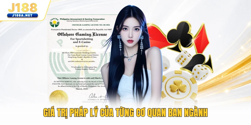 Giá trị pháp lý của từng cơ quan ban ngành