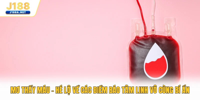 Mơ Thấy Máu - Hé Lộ Về Các Điềm Báo Tâm Linh Vô Cùng Bí Ẩn